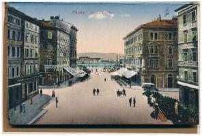 Fiume, Rijeka; - Abbazia, Opatija; leporello képeslapfüzet 15 képeslappal / leporello postcard bookl...