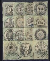 1868 15 db klf krajcáros érték