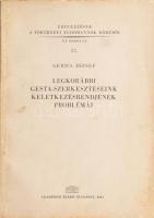 Gerics József: Legkorábbi gesta-szerkesztéseink keletkezésrendjének problémái. Értekezések a történeti tudományok Köréből. Új sorozat 22. Bp., 1961, Akadémiai Kiadó. Kiadói papírkötés, kissé foltos borítóval. Megjelent 600 példányban.