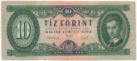 1949. 10Ft "A 403 077705" T:F 
Hungary 1949. 10 Forint "A 403 077705" T:F 
Ada...