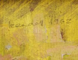 Szendef v. Szendeff jelzéssel (Gyula?): Vörös hajú fiú portréja. Olaj, karton. Dekoratív, kissé sérü...