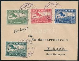 1926 Légi levél 4 db Repülő bélyeggel / Airmail cover
