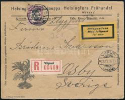 1926 Ajánlott légi levél Svédországba / Registered airmail cover to Sweden