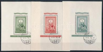 1951 80 éves a magyar bélyeg blokksor (45.000)