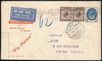 1929 Légi levél Londonból Bécsbe / Airmail cover from London to Vienna
