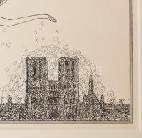 Kozma Lajos (1884-1948): Zene. Cinkográfia, papír, jelzett a cinkográfián, paszpartuban, 19×16 cm