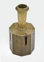 Pantométer, régi földmérő eszköz (szögek, magasságok és hosszúságok mérésére szolgáló műszer). Réz, ...