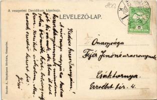 1912 Veszprém, Davidikum kápolnája. Becske A. fényképész felvétele (EB)