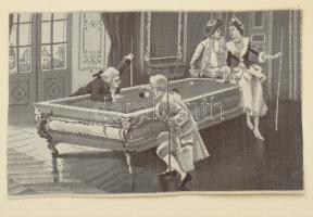 Antik üvegezett képkeret, 21x26 cm