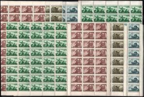 1941 90 db Katona sor ívdarabokban, nagyobb összefüggésekben, benne az ismert tévnyomattal (78.000)