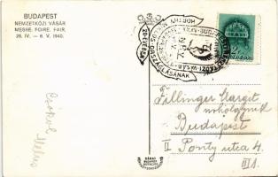 1940 Budapest XIV. BNV Nemzetközi Vásár, Gyáripar és bányászat, rendőrök + So. Stpl