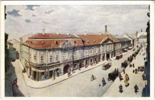 Budapest V. Az Athenaeum egykori palotája (lebont. 1897, Beleznay-Podmanitzky ház), ferenciek tere és Kalap utca sarok (ma Károlyi Mihály és Iványi utca sarok) Műemlékek Országos Bizottsága III. sorozat s: Cserna K.