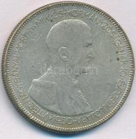 1930. 5P Ag "Horthy jobbra" hajas T:VF patina Adamo P8