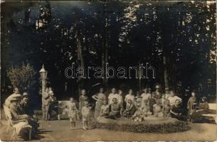 Alváca-gyógyfürdő, Vata de Jos; Baile minerale, vedere din parc / fürdő park, csoportkép / spa garden, group photo