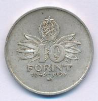 1956. 10Ft Ag "Tízéves a forint" (Jó Forint sor) T:AU patina Adamo EM4