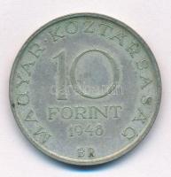 1948. 10Ft Ag "Széchenyi" T:XF patina Adamo EM2