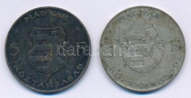 1947. 5Ft "Kossuth" Ag (2x) T:F patina Adamo F8.1