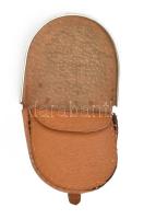 Bőr patkó pénztárca, sérült, 8,5x9 cm