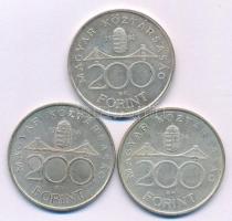 1992. 200Ft Ag "MNB" + 1994. 200Ft Ag "Deák" (2db) T:AU,XF patina
Adamo F13, F1...