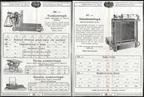 cca 1910 Zwarg mérleggyár mérlegek képes reklám nyomtatványok össz 4 p