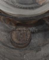 Lampart viharlámpa, jelzett, kopással, m: 34,5 cm