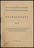 1929 A Magyar Általános Hitelbank Nyugdíjpénztárának szabályzata. Bp., 1944. 70p.