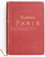 Karl Baedeker: Paris und Umgebung. Handbuch für Reisende. Lipcse, 1931, Karl Baedeker, 490+54 p. 20. kiadás. Kiadói aranyozott egészvászon-kötés, festett lapélekkel, Haranghy Jenőék könyve ex librissel és Haranghy Jenő festőművész névbejegyzésével és 1937-es datálással, számos kihajtható térképpel és alaprajzzal. Párizs útikönyv német nyelven. Jó állapotban. A tételhez tartozik egy az 1937-es világkiállítás nevével feliratozott párizsi metro vonalhálózat térkép / Paris tourist guide in German language, in good condition, with ex libris of famous Hungarian painter Jenő Haranghy and his name written in the book.