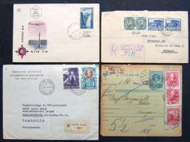 Külföldi levéltétel, 141 db részben régebbi küldemény különféle országokból / Foreign cover lot, 141 covers from various countries, partly pre-war material