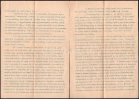 1938 Ravasz László püspök levele a sváb-, a zsidó-, és a magyarkérdésről erősen antiszemita megjegyzésekkel 4 gépeslt oldal