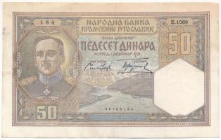 Jugoszlávia 1931. 50D T:F Yugoslavia 1931. 50 Dinara C:F Krause P#28