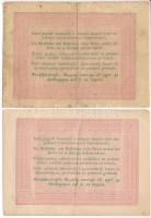 1848. 5Ft "Kossuth bankó" (2xklf) vörösesbarna és barna T:F folt, apró beszakadások Adamo ...