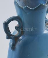 Kegytárgy váza. Osztrák, cca 1900, kopással, m: 14,5 cm