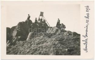 1936 Szemenik-hegység, Muntele Semenic, Muntii Semenicului; kirándulók / hikers, tourists. photo (EK)