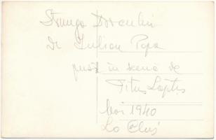 1940 Kolozsvár, Cluj; színházi előadás / theatre play. photo (EK)