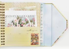 2006 Üdvözlőlap-rendező, Diane Knott rajzaival illusztrált üdvözlőlapokkal (24 db), borítékokkal. Ha...