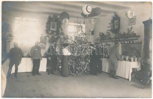 1915 Kolozsvár, Cluj; katonák karácsonykor / WWI Austro-Hungarian K.u.K. military, soldiers at Christmas time. photo (EB)