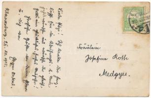 1915 Kolozsvár, Cluj; katonák karácsonykor / WWI Austro-Hungarian K.u.K. military, soldiers at Chris...