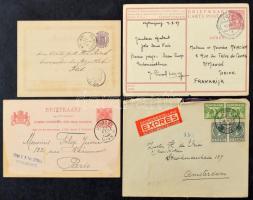 Hollandia 100 db régi küldemény jobbakkal / 100 old covers, postcards