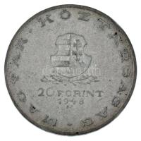 1948. 20Ft Ag "Táncsics" T:XF patina, ph.
Adamo EM3