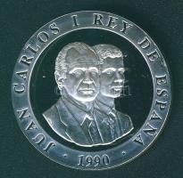 Spanyolország 1990. 2000P Ag "Olimpia-evezés" T:PP Eredeti fa díszdobozban!