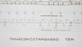 1988. Állapotterv. Mérnöki tervrajz a hódmezővásárhelyi Liszt Ferenc Zenei Általános Iskola épületén...
