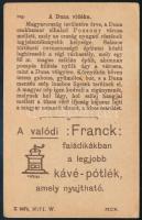 cca 1915 Pozsony (Felvidék) városát ábrázoló Franck kávépótló által kiadott litografált reklámlap