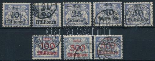 Németország - Danzig 1923 Mi 169-176 (Mi EUR 150.-)