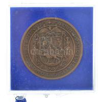 1984. "MÉE Gyöngyösi Csoport - Gyöngyös 1334-1984" bronz emlékérem plombált műanyag tokban...