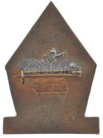 ~1950. "Üzemi Gondozónő" zománcozott bronz jelvény, nagy valószínűséggel a Csepel Művekből...
