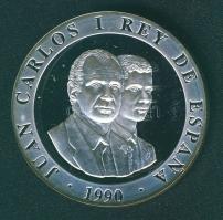 Spanyolország 1990. 2000P Ag "Olimpia-pelota" T:PP Tanúsítvánnyal! Eredeti fa díszdobozban...