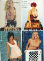 33 db MODERN erotikus képeslap, meztelen nők, sakk motívum / 33 modern erotic postcards, nude ladies, Chess motive