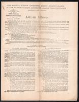 1917 Magyar Országos Biztosító Intézet RT. felhívása hadikölcsön biztosításra. 4p. + állami járadékk...