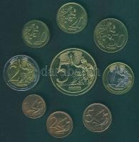 Vatikán 2005. 1c-5€ 9klf db próbaveret, szettben "II. János Pál pápa" T:BU Erede...