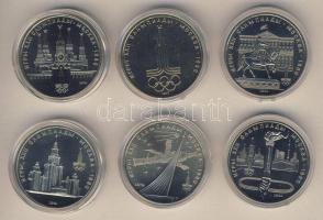 Szovjetunió 1977-80. 1R 6klf db "Olimpia" sor szettben T:1 Díszdobozban, tanúsítvánnyal!